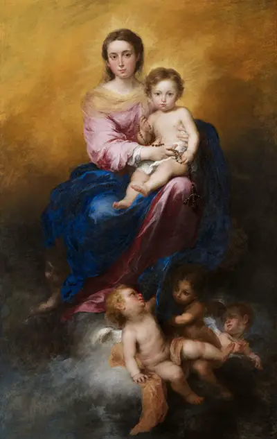 The Virgin of the Rosary Bartolome Esteban Murillo